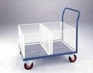 Post trolley document distribution trolleys with mesh baskets