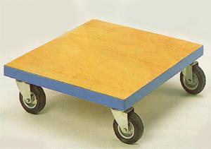 Wheeled platform dolly wiith timber deck with rubber tyres Dollies with wheels to move heavy loads direct form the factory TD600 