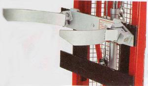 Drum clamp accessory for universal stacker. Ezi Lift manual handling aids including table lifts scissor lifts and component lifters 104151 