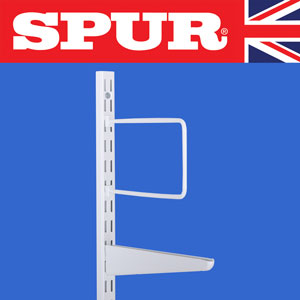 Spur   Steel-Lok Superior Strength 300mm Shelf Wall Mounted Upright Spur Shelving Premium Grade Wall Mounted Steel-Lok Shelving for home or office 39/AltUprightWhite.jpg